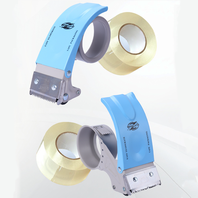 5cm/6cm 配送用テープスリッター メタルテープディスペンサー 手持ちテープカッター 移動、郵送、箱の封印、発送に最適