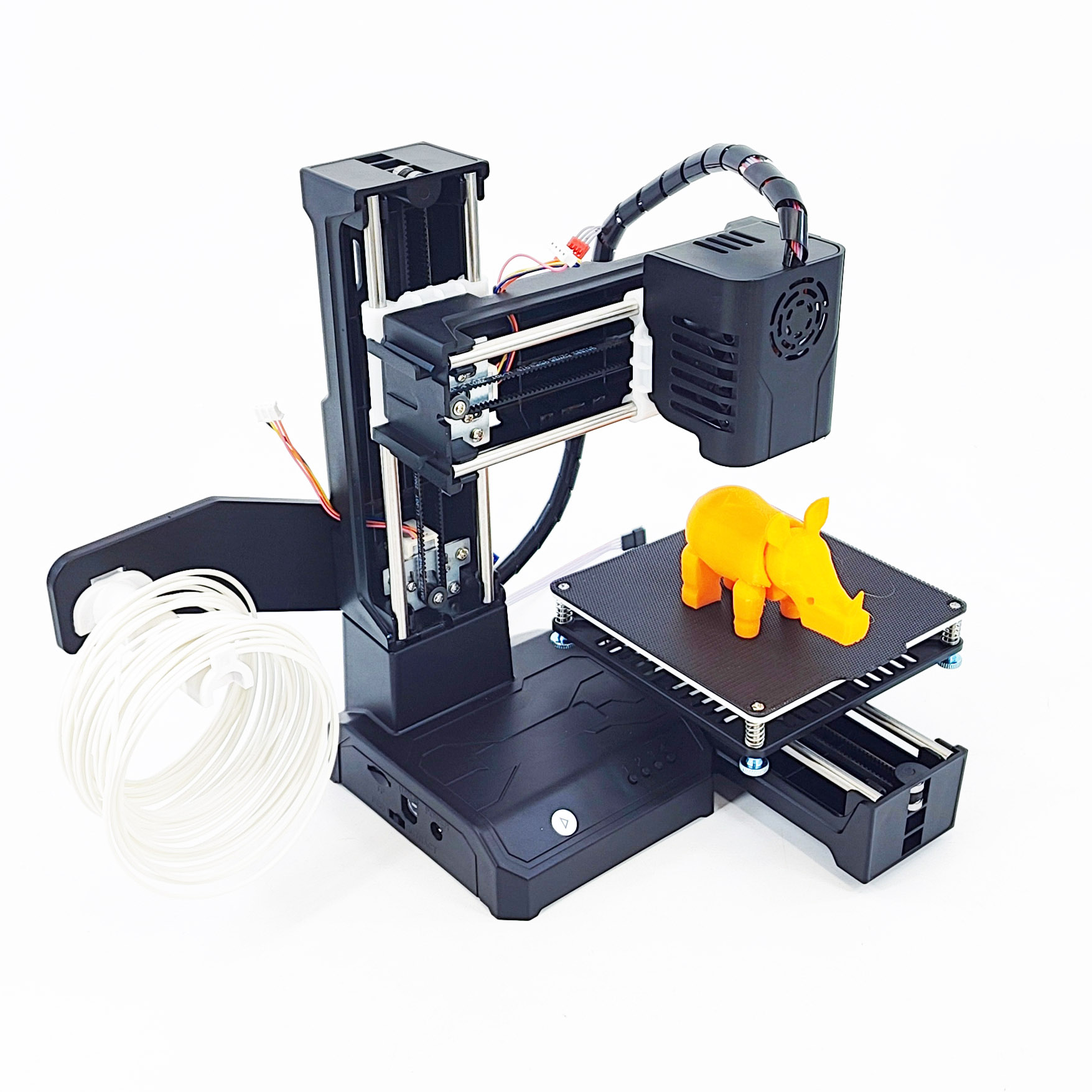 EasyThreed K9 ミニ 3D プリンタ 使いやすい エントリーレベル ギフト 3D プリンタ FDM TPU PLA フィラメント 1.75mm ブラック