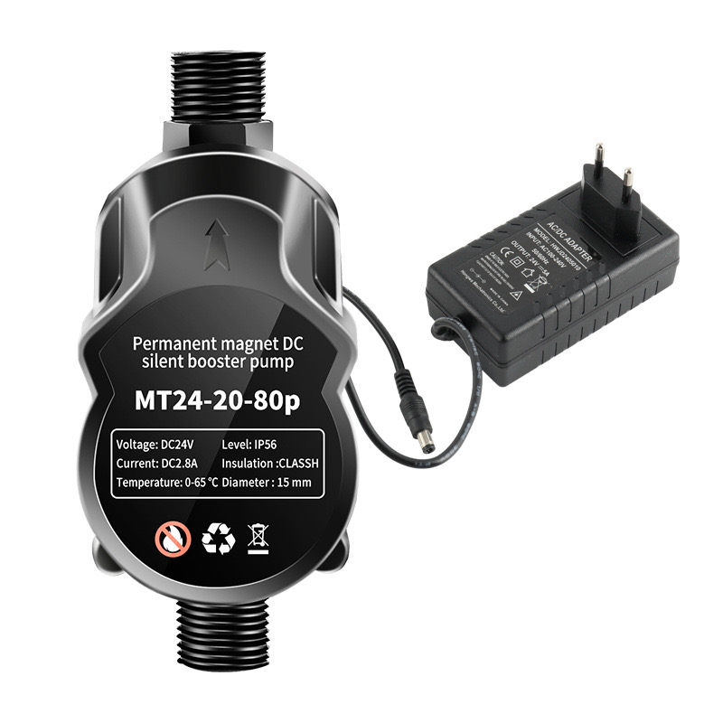 220V 24V デュアルユース 80W 自動ブースターポンプ、家庭用バスルームシャワー用の静かな水圧ブースターポンプ