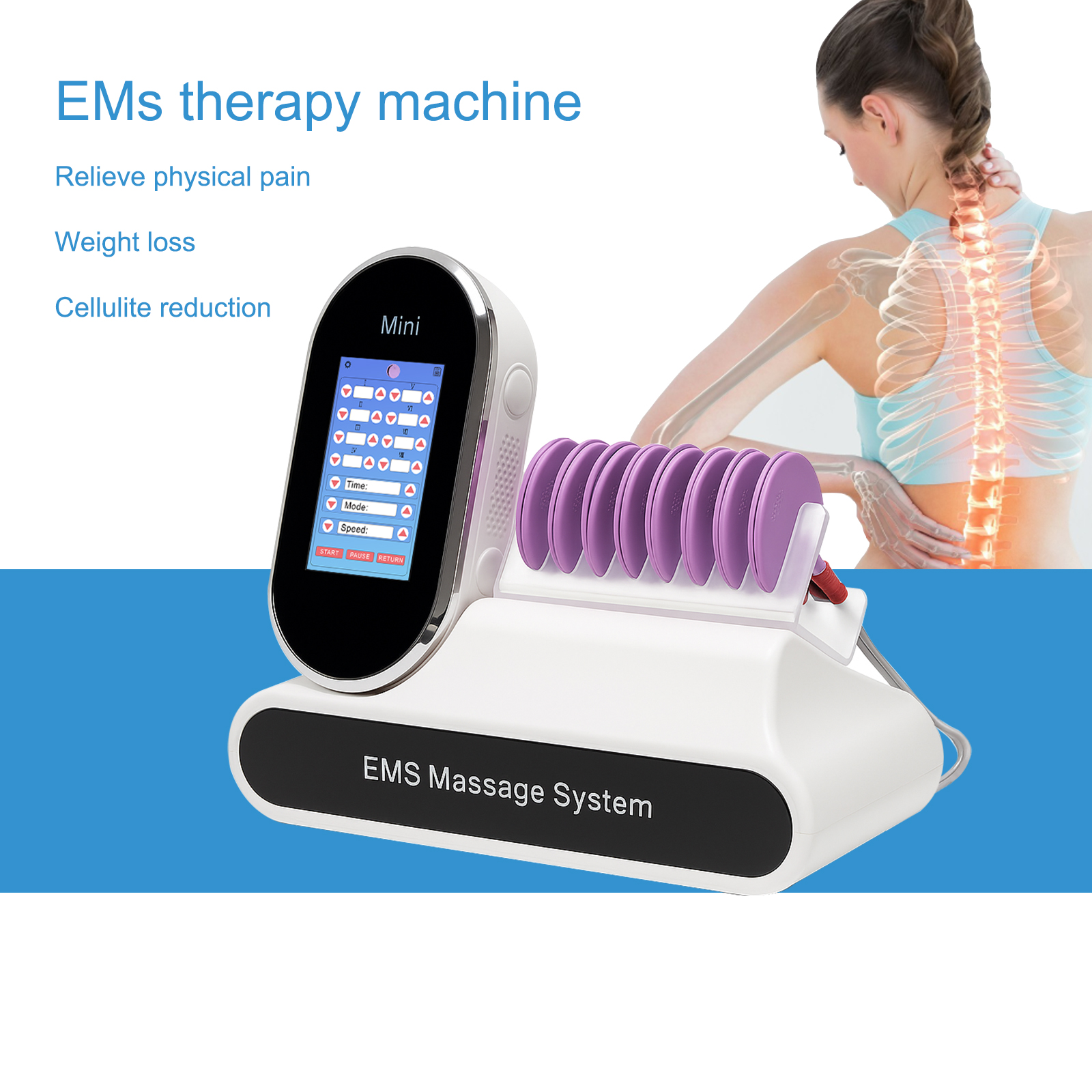 新しい痩身マシン EMS 筋肉刺激装置電気刺激装置 EMS 電気筋肉刺激装置マッサージャー