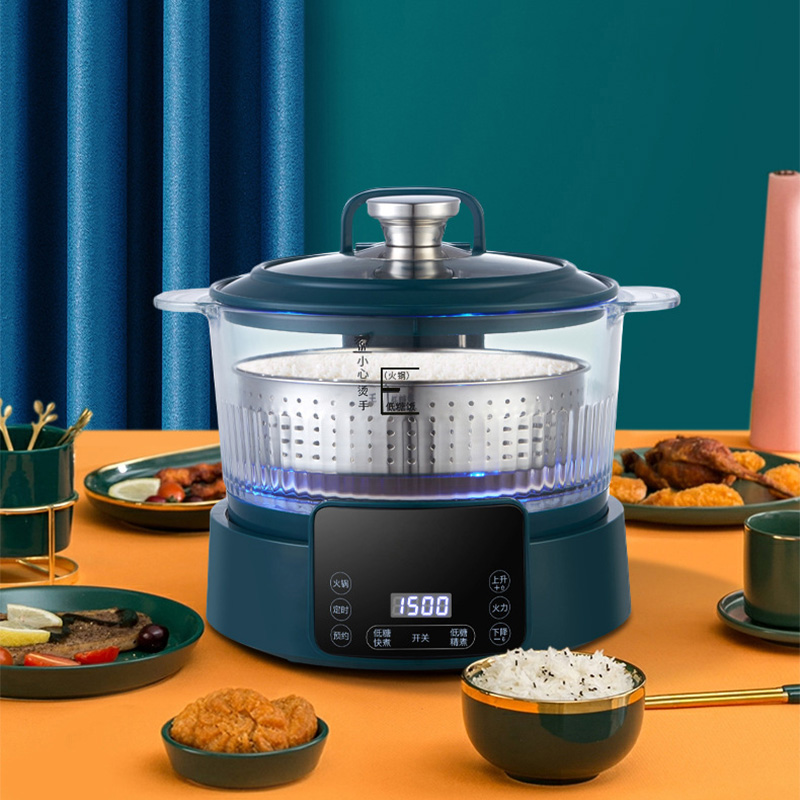 糖質制限炊飯器、米汁分離、引き上げ・水切り、蒸す・すくう、引き上げ電気鍋