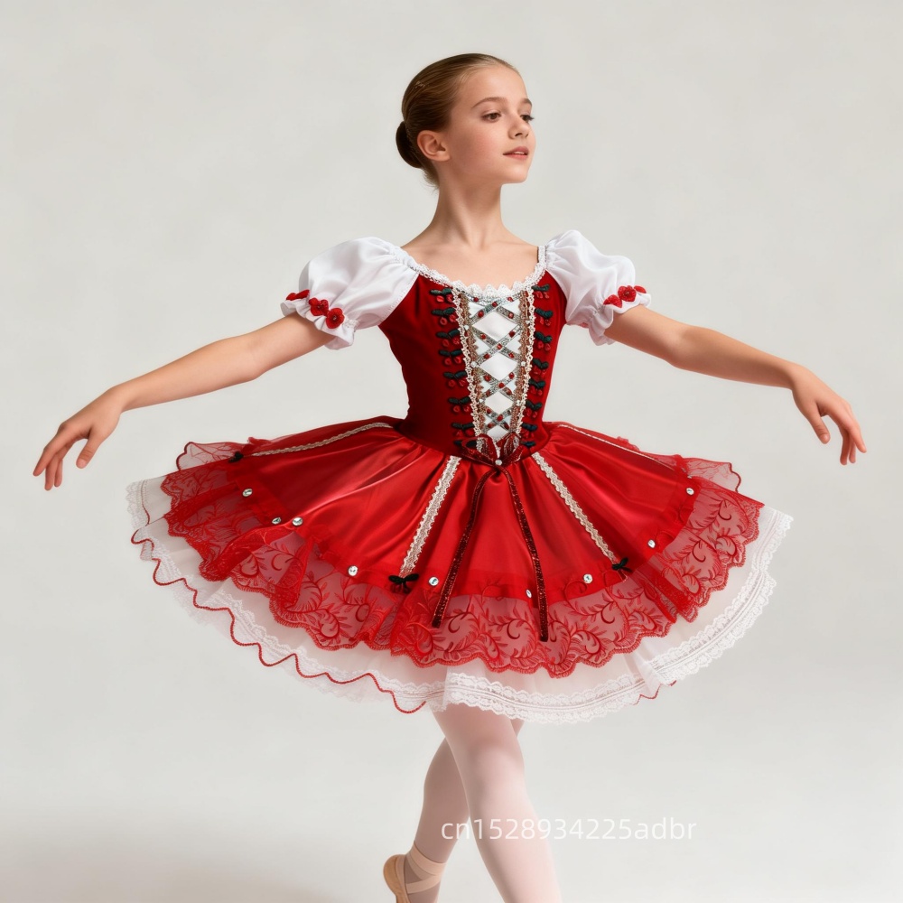 プリンセスパフォーマンス妖精チュチュ子供服バレエレオタード女の子のためのドレスステージ衣装ダンスウェア夏子供服