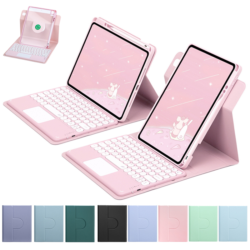 360°回転キーボードケース IPad 10th 2022 10.9 Air 5 Air 4 磁気カバー IPad Pro 11 Air 3 Pro 10.5 8 9th Gen 10.2インチ用