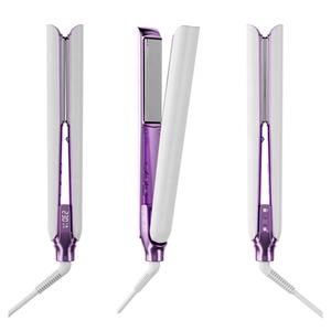 家庭用、ホテル用、屋外用赤外線チタン製ヘアアイロン、LEDディスプレイ付き電動ヘアスタイリングツール。