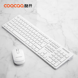 COOCAA CAS-100 2.4G ワイヤレスゲーミングキーボード＆マウスセット、108キー、フルサイズ、プラグアンドプレイ、人間工学に基づいたデザイン、防水仕様、デスクトップPC/ノートPC対応