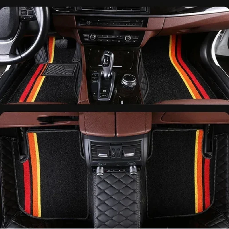 カスタマイズされたスタイルの高級二層車のフロアマット BMW X5 E53 1999-2006 E70 F15 G05 2018-2023 ix 2023 インテリア詳細