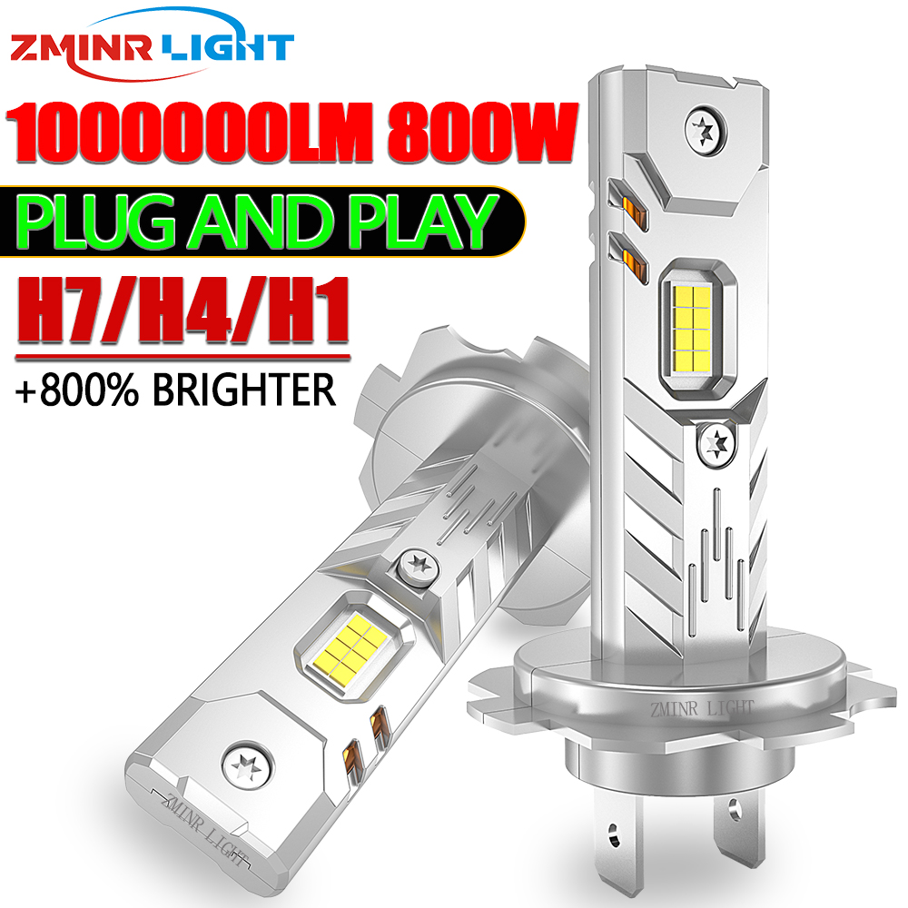 H7 H4 H1 LED ライト車のヘッドライト電球 1000000LM ミニワイヤレスオートランプ 800% 明るいスポットライト自動車 LED ヘッドランプ 12V