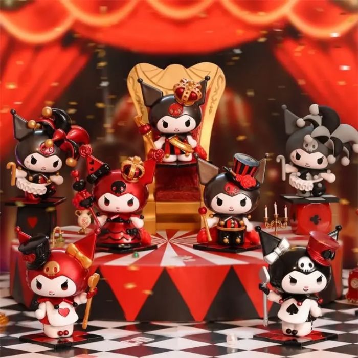 8 個 Klumy ポーカーシリーズブラインドボックス黒赤カラフルなトレンディなおもちゃグッズ置物ギフト