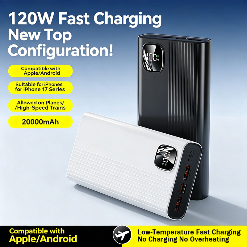 K248 20000mAh パワーバンク 120 ワット大容量急速充電ポータブル外部バッテリーパワーバンク Xiaomi Huawei Samsung 用