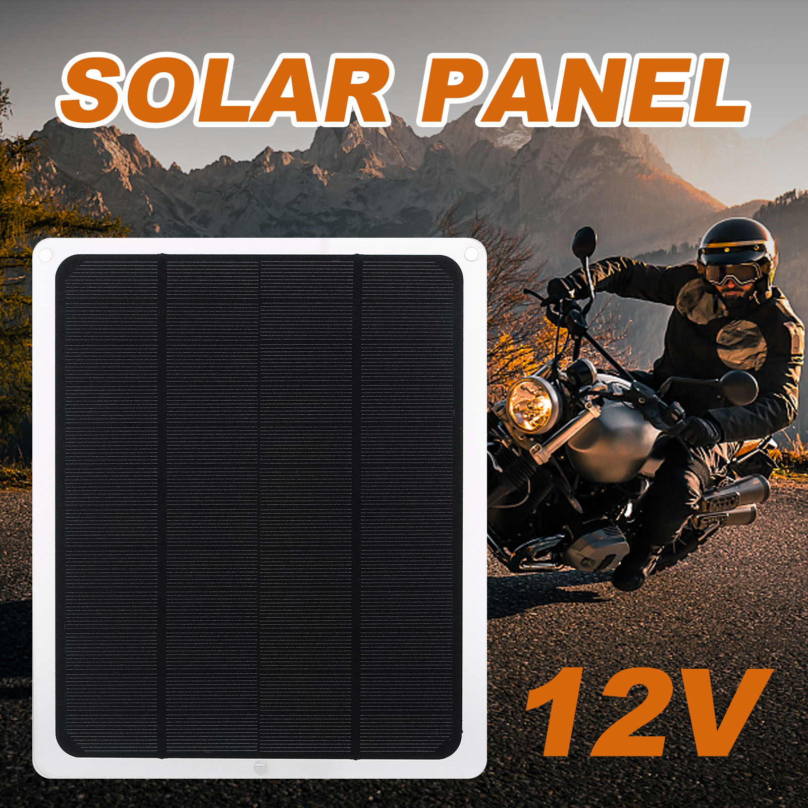 太陽電池トリクル充電器メンテナ 12V ポータブル防水ソーラーパネルトリクル充電キット車オートバイボートマリン用