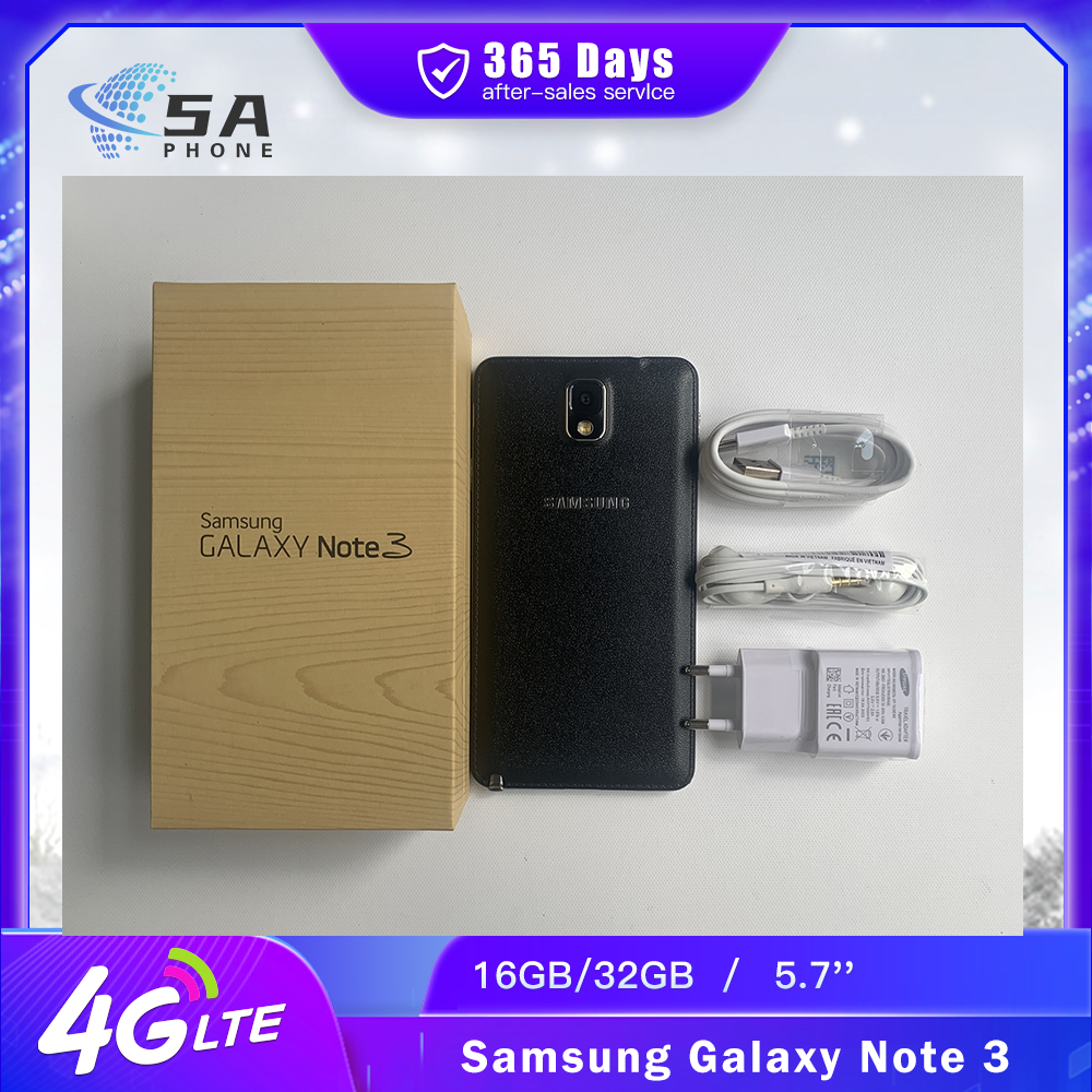 オリジナル Samsung Galaxy Note 3 N9005 4G 携帯電話 5.7 ''3GB RAM 16GB/32G ROM 携帯電話 13MP 2MP クアッドコア galaxy note 3