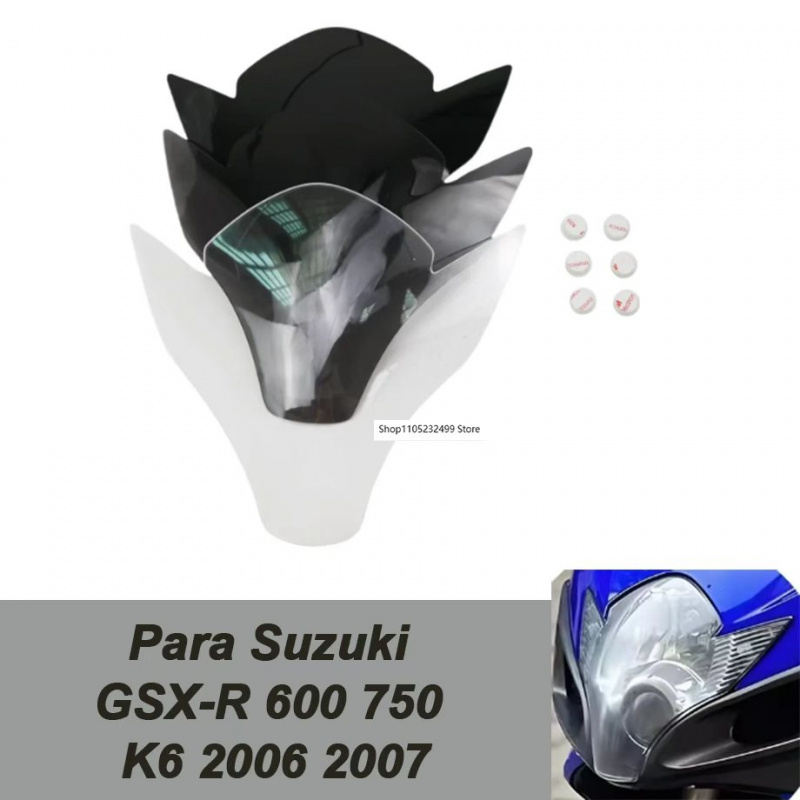 オートバイのヘッドライトレンズカバープロテクタースズキ GSX-R 600 750 K6 2006 2007 に対応