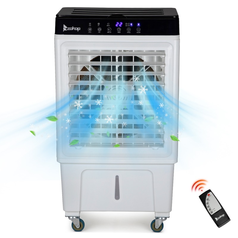 -3 in 1 ポータブル蒸発クーラー、屋内、屋外、リモコン付き 2353CFM パーソナルエアクーラー、7.93 ガロン大型水タンク