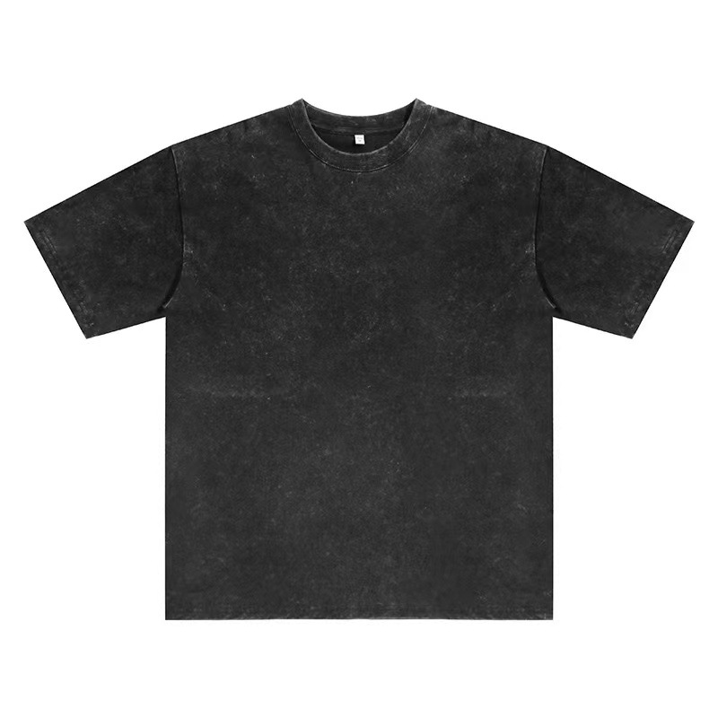 外国貿易卸売ヒップホップ半袖 Tシャツメンズルーズコーマ綿 230 グラム通気性カップルのトップ Instagram スタイル