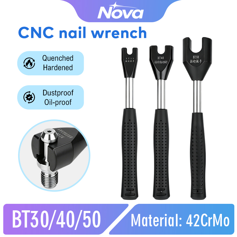 BT30 BT40 BT50 テンションボルトレンチ CNC ツールホルダーノブレンチフライス盤センターアンチスリップ硬質鋼分解ツール