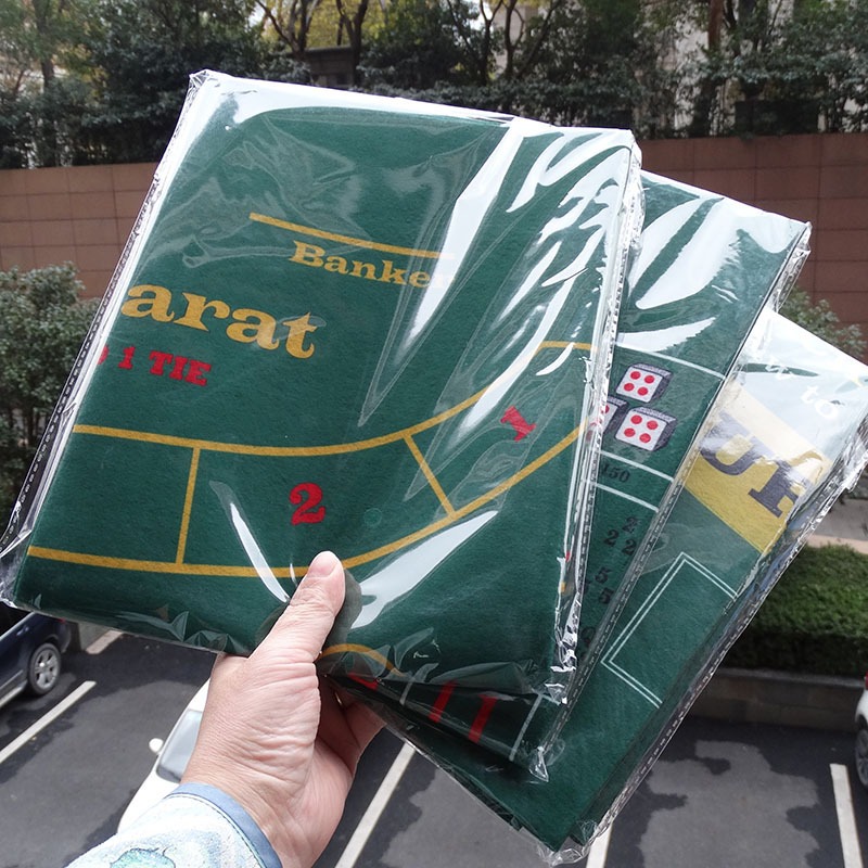 90 × 60 センチメートルカジノ両面ゲームテーブルクロスポータブルテキサスホールデムバカラテーブルマット不織布エンターテイメントアクセサリー