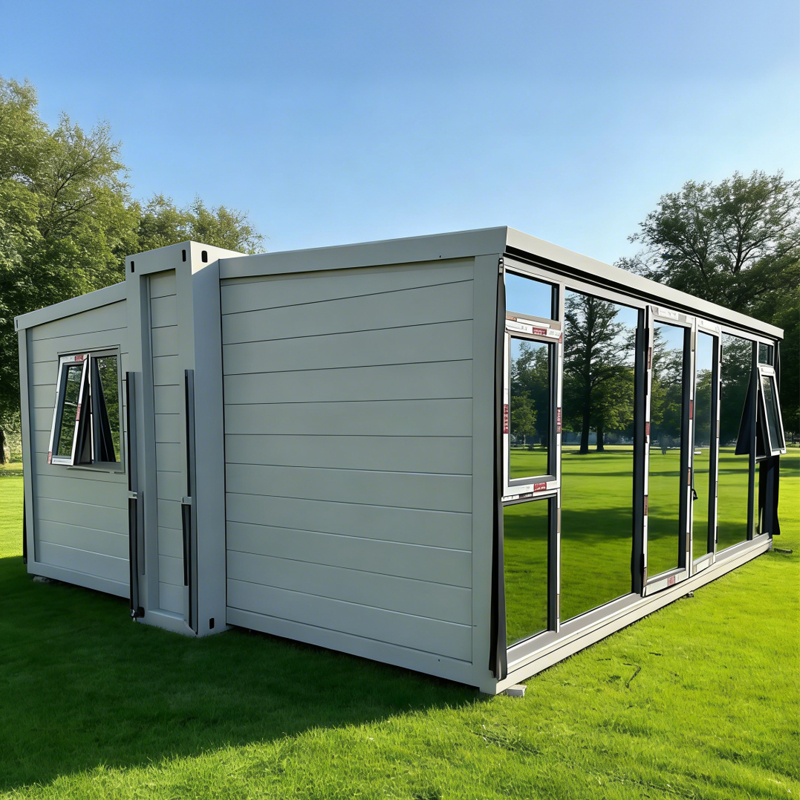 プレハブ折りたたみモジュラータイニーハウスホーム 20FT 40FT モバイル拡張可能なコンテナハウススマートハウスヴィラホテル使用モダンなデザイン