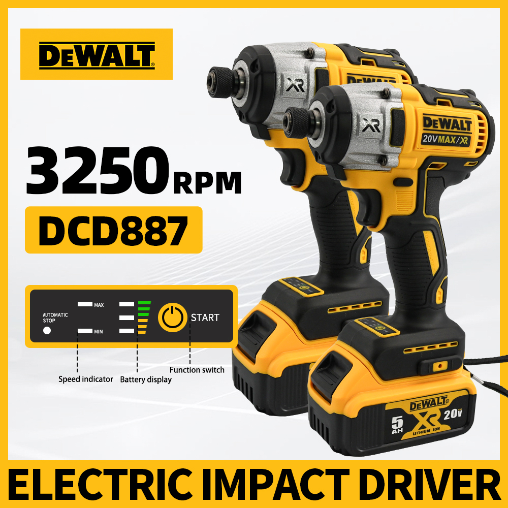 DEWALT DCD887 ワイヤレスブラシレス電動ドライバードリルツールコードレス電動工具ネジの取り外しと穴あけ用