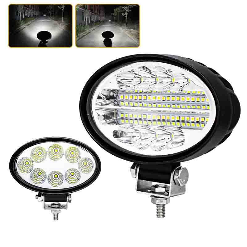 5.5 "スポットフラッド LED ライトバーオフロード LED ワークライト 12V 24V ヘッドライト車 4x4 トラック ATV SUV ボート Lada Barra LED ライトバー