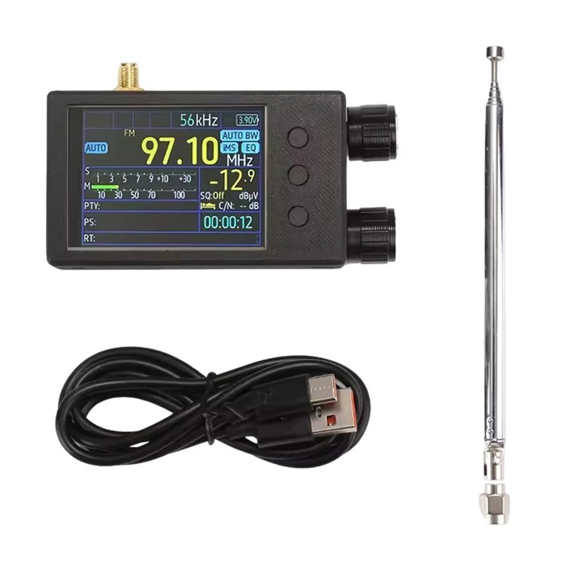 B68C 多機能 TEF6686 ラジオ、2.8 インチ タッチ スクリーン、5000 Mah バッテリー、フルバンド FM AM/FM/短波受信機付き