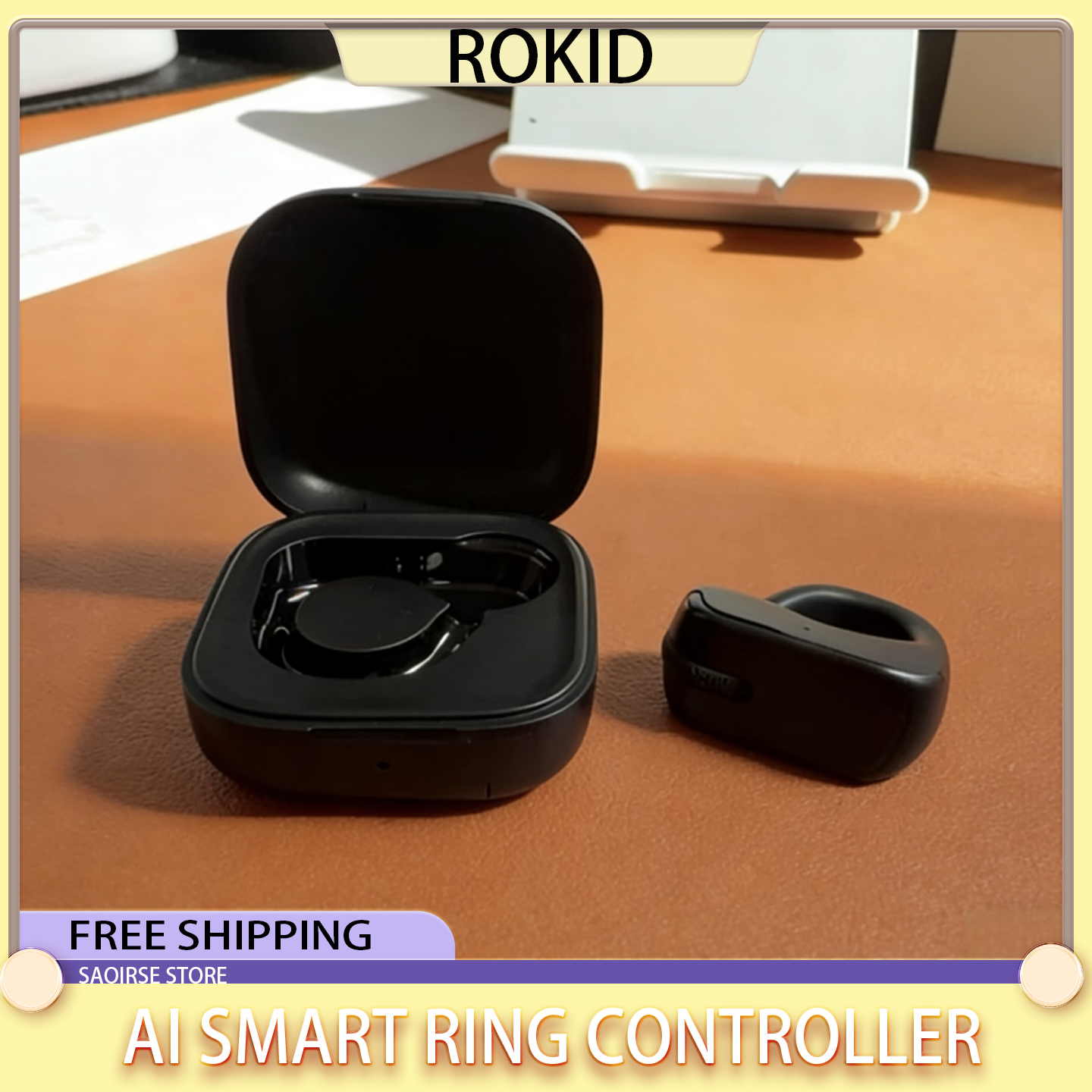 Rokid メガネワイヤレス Bluetooth リングマウスポータブル AI スマートリングコントローラハンドヘルドリモートテレプロンプター AR スマートグラス用