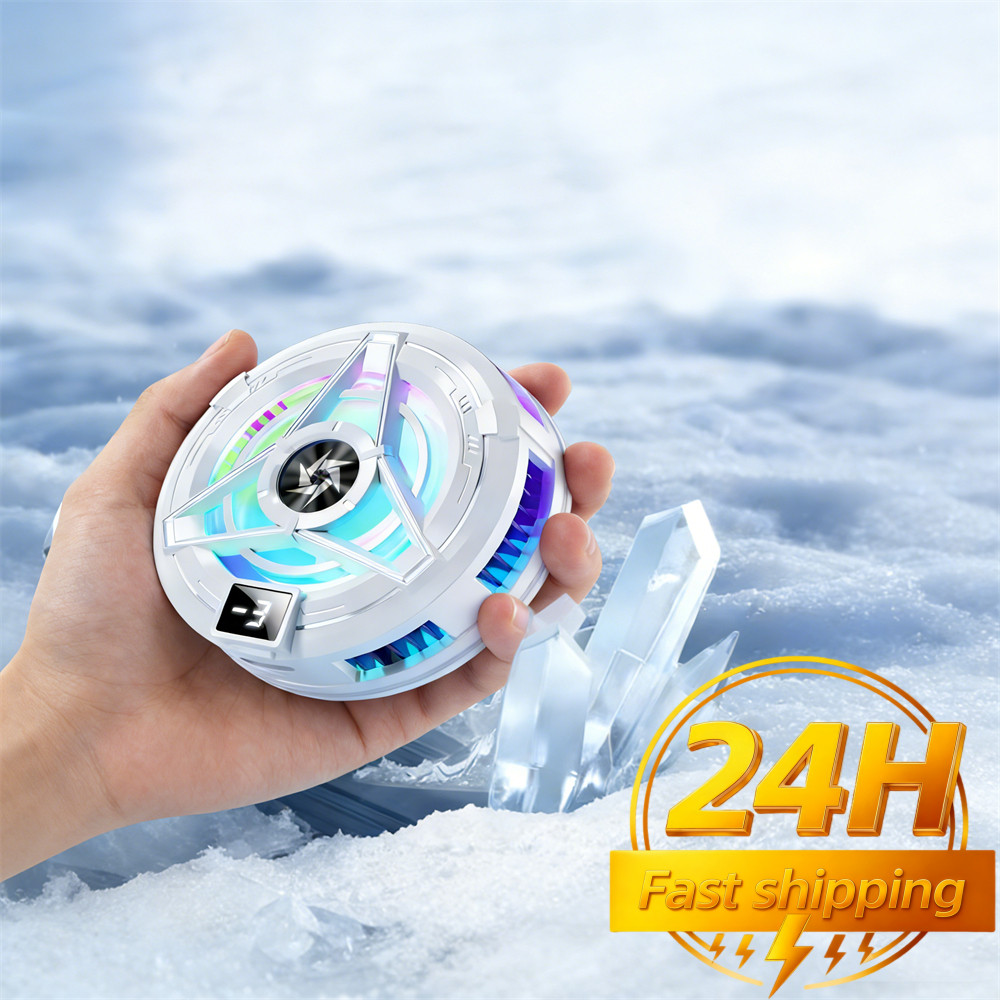 ハイパワー磁気/バッククリップ 2 in 1 半導体凍結可能氷冷却ラジエーター携帯電話夏 PUBG ゲームクーラー