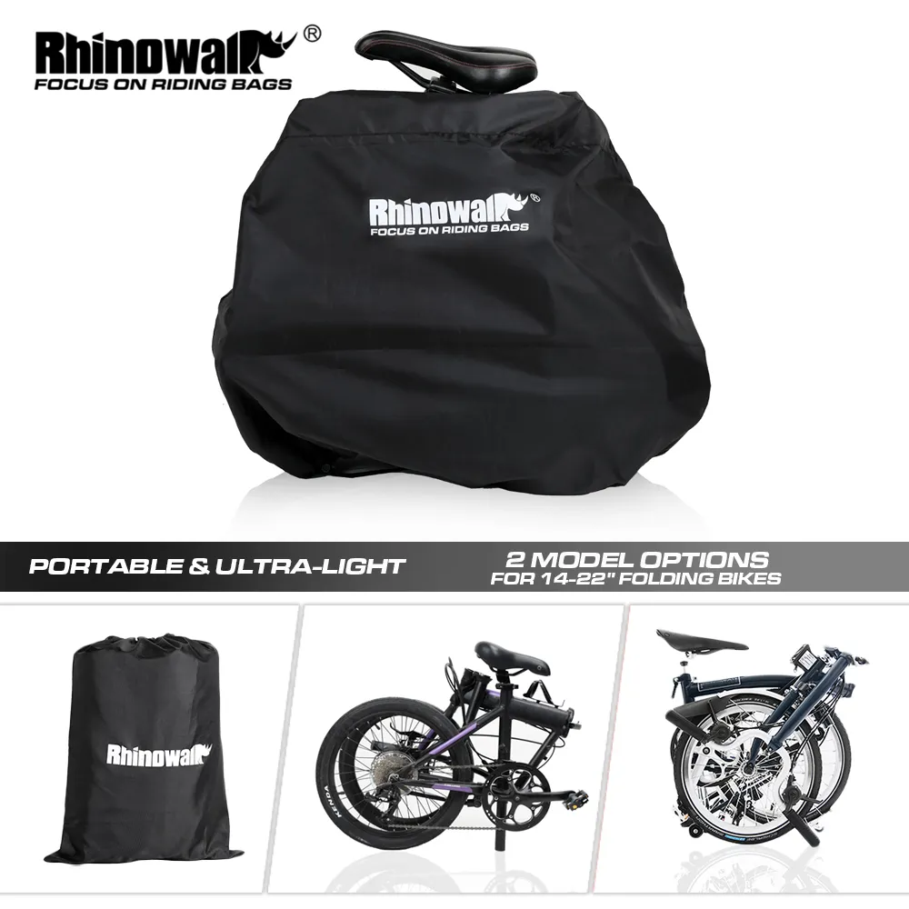 Rhinowalk 折りたたみ自転車収納袋カバーポータブル 20 インチまたは 16 インチ折りたたみ自転車ライトバイク旅行キャリーハンドバッグに適合