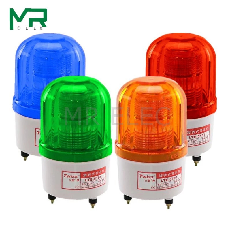 LTE-5101 LED 回転ロータリーストロボアラームランプライトサイレン LED 警告灯音声なし 12V 24V 110V 220V