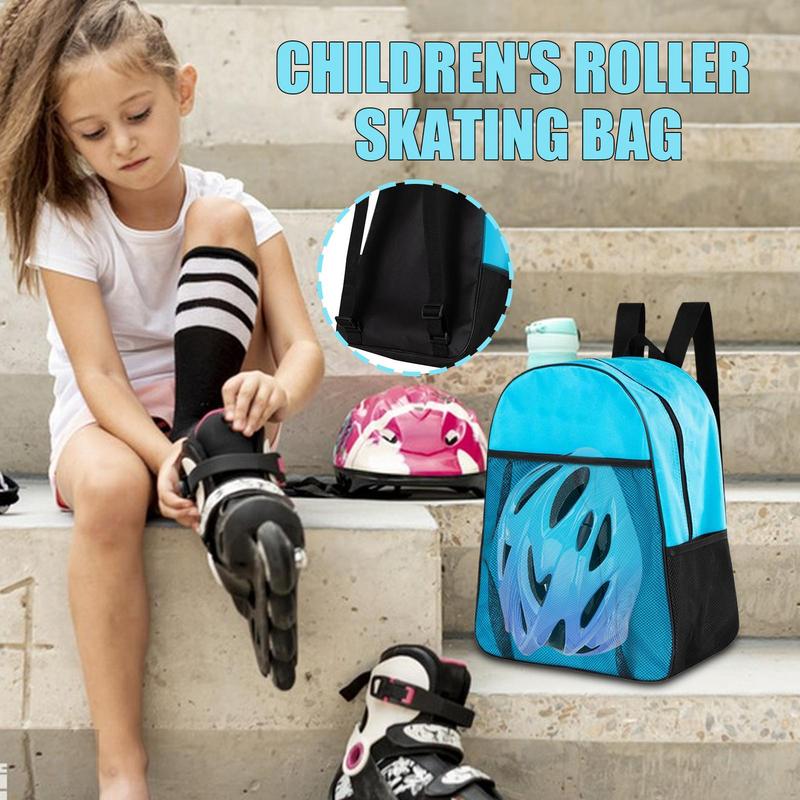 Roller Skates Backpack Compartmented Comfortable Portable Waterproof Skate Case  Multi-functional Sports Backpack For Knee pads