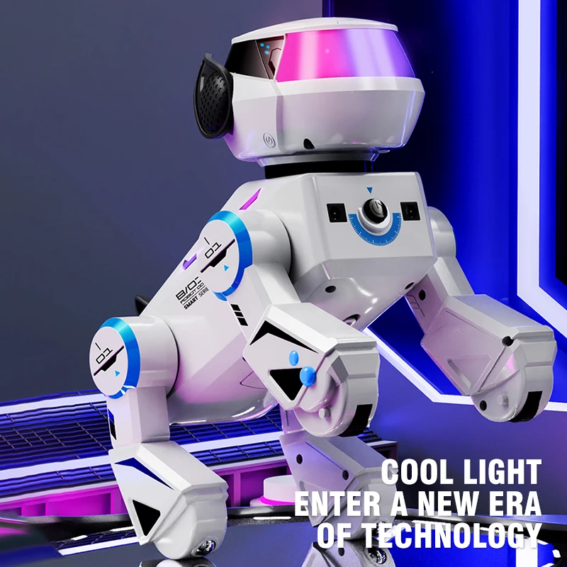 面白い RC ロボット電子犬スタント犬音声コマンドプログラム可能なタッチセンス音楽歌ロボット犬子供のおもちゃ用
