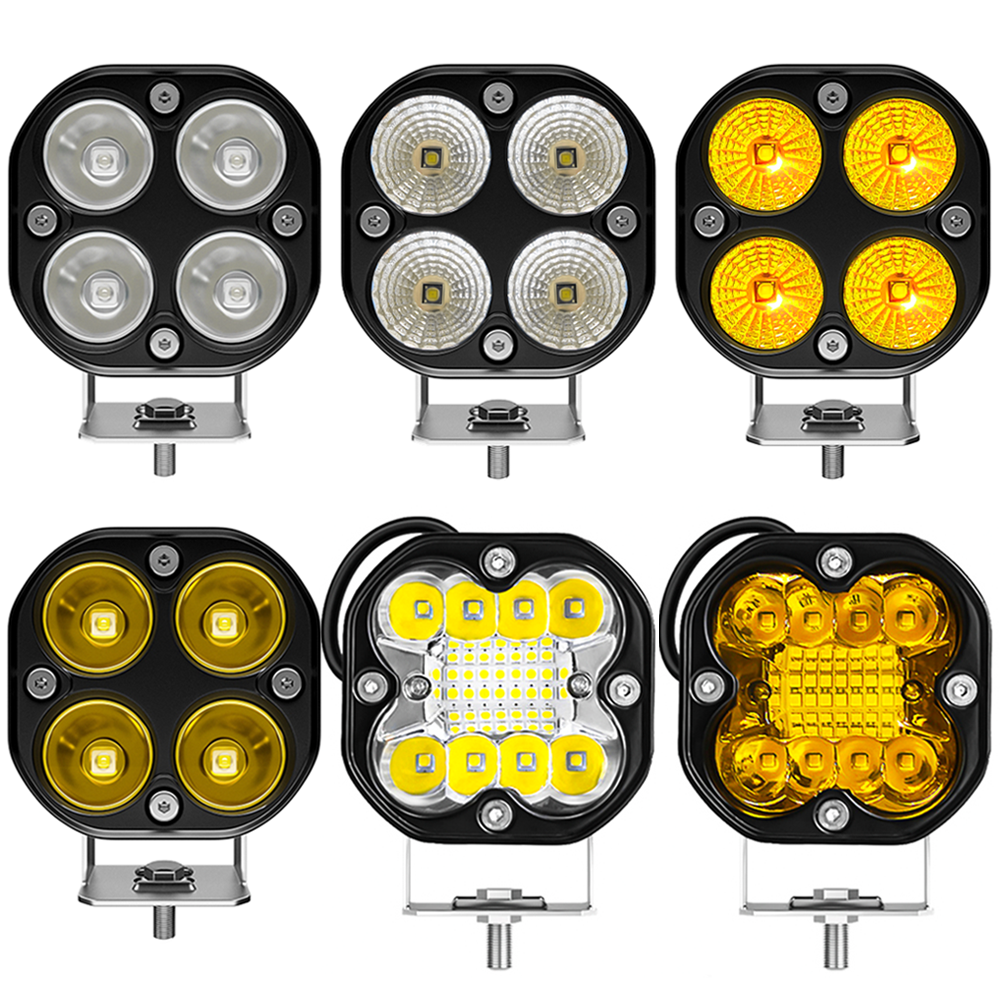 3 インチ LED ワークスポットライト 12V 24V ポッドライトオートバイ用ヘッドライトフラッド Led バーフォグランプ車のトラック 4x4 オフロード ATV
