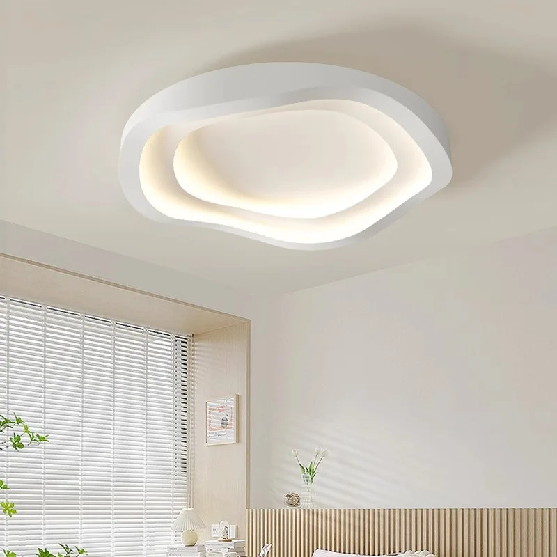 北欧寝室 LED シーリングライトホームモダンスタイル屋内マスターベッドルーム光沢円形簡単な家を飾る照明器具