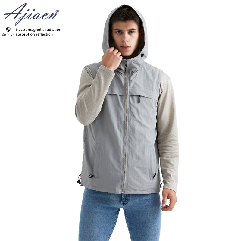 Electromagnetic radiation protective hooded vest 5g communication new, energy vehicles, EMC Laboratory EMF shielding clothes