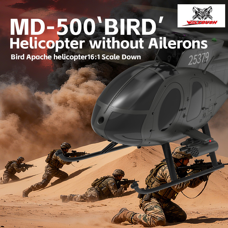 YUXIANG F119S リトルバード 6CH 1:16 武装 RC ヘリコプター MD-500 リトルバード GPS 測位シミュレーション ブラシレス模型航空機