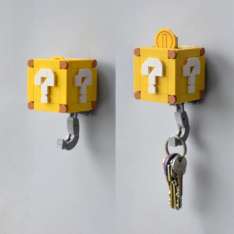 141 ピース/セットコインビルディングブロックキーホルダーセット – ユニークなデザインの DIY ペンダント、完璧なクリスマスギフトコレクター