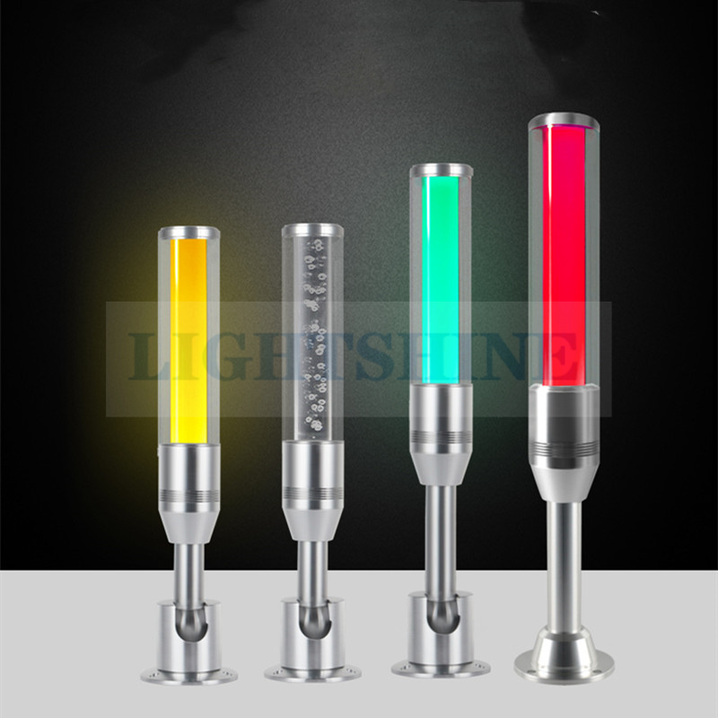 3 色信号ランプ工作機械用音と光警報ランプ Led 工業用 CNC 機器警告インジケータ 24 V アルミ