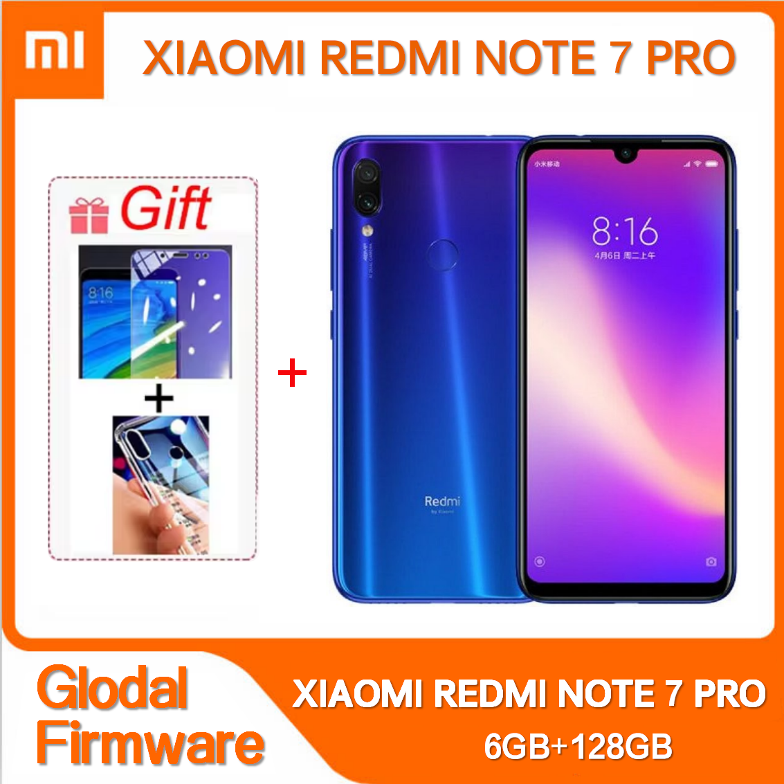 注 7 プロ 6 ギガバイト 128 ギガバイト Xiaomi Redmi オリジナルスマートフォン Snapdragon 660AIE Android 携帯電話 48.0MP 5.0MP リアカメラ携帯電話