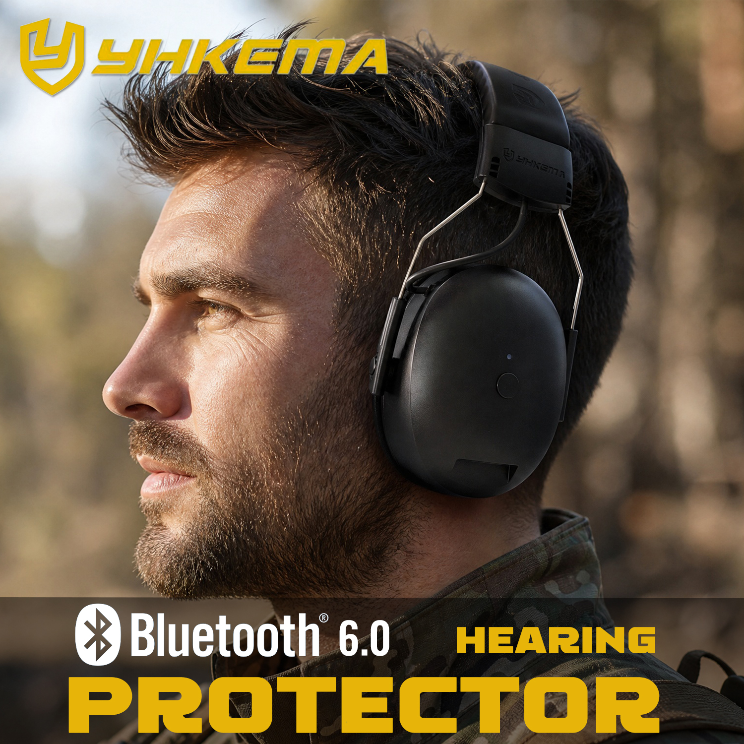 電子ヘッドフォン 6.0 Bluetooth イヤーマフ聴覚保護ヘッドフォン音楽安全ノイズリダクション充電