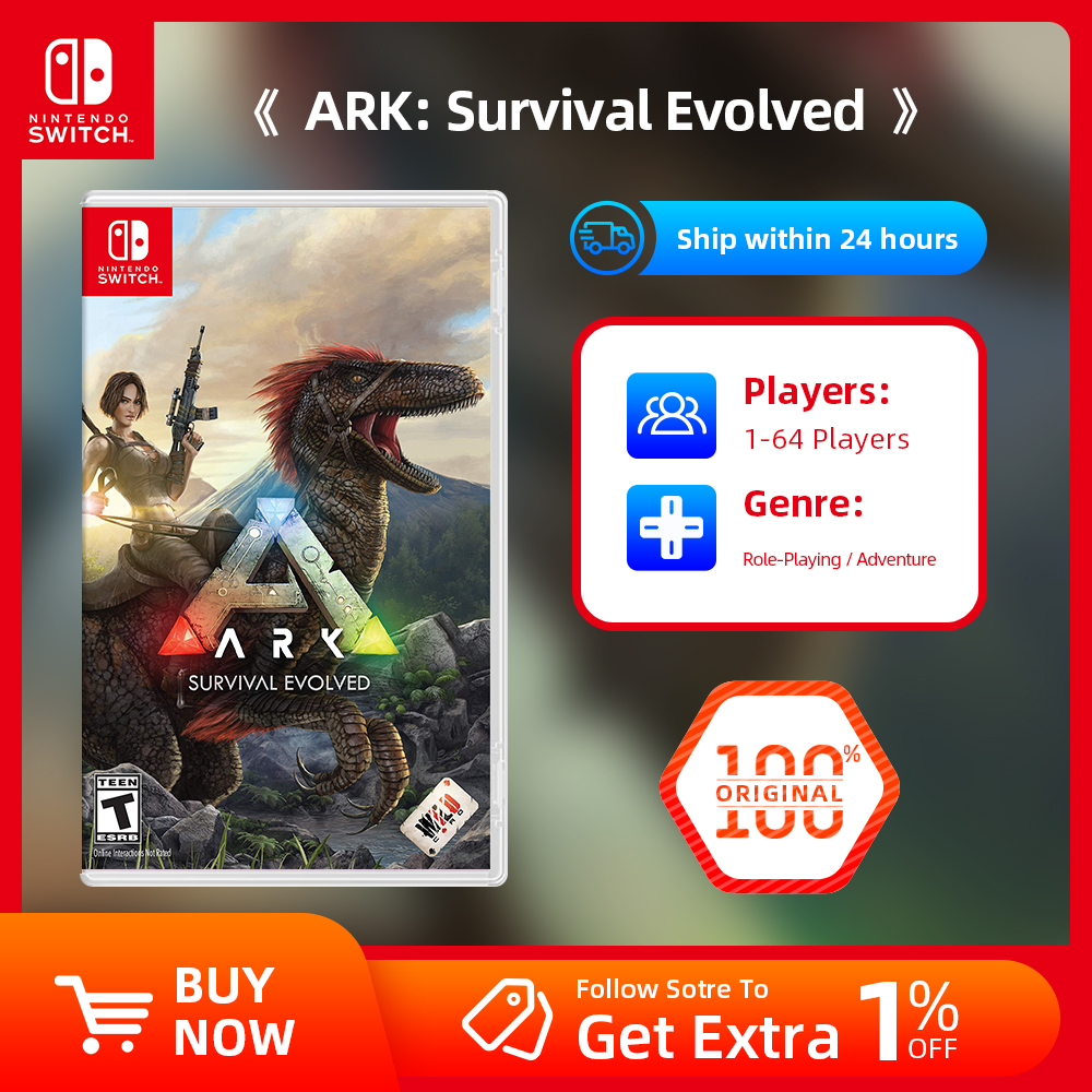 Nintendo Switch ゲームセール - ARK: Survival Evolved - Switch OLED Lite コンソール用 TV テーブルトップ モードとハンドヘルド モード
