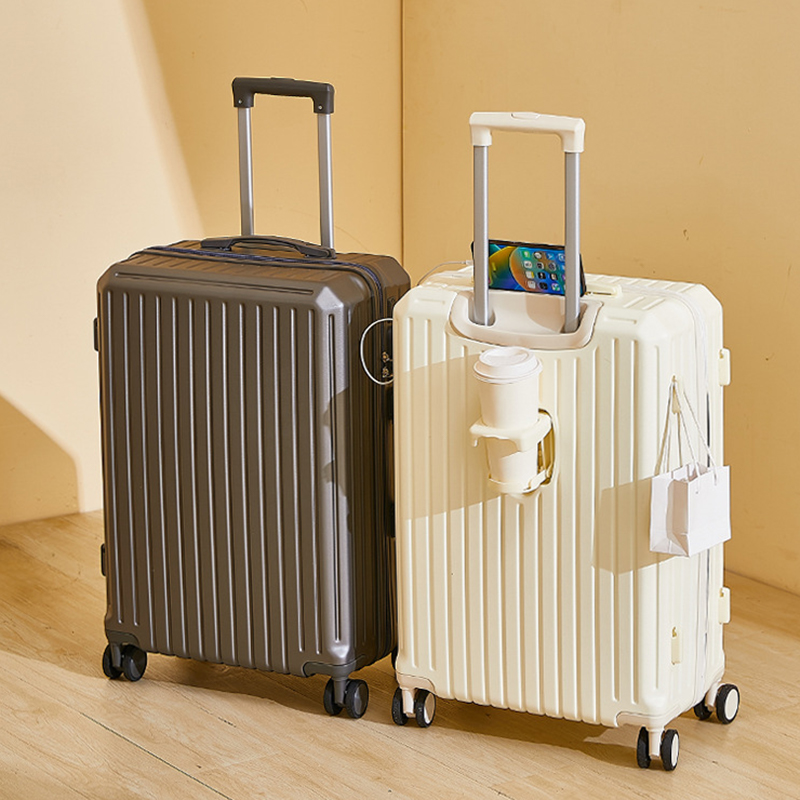 ファッションスーツケースサイレントユニバーサルホイール 20/24/28 インチ多機能トロリー荷物ロック旅行ローリング荷物