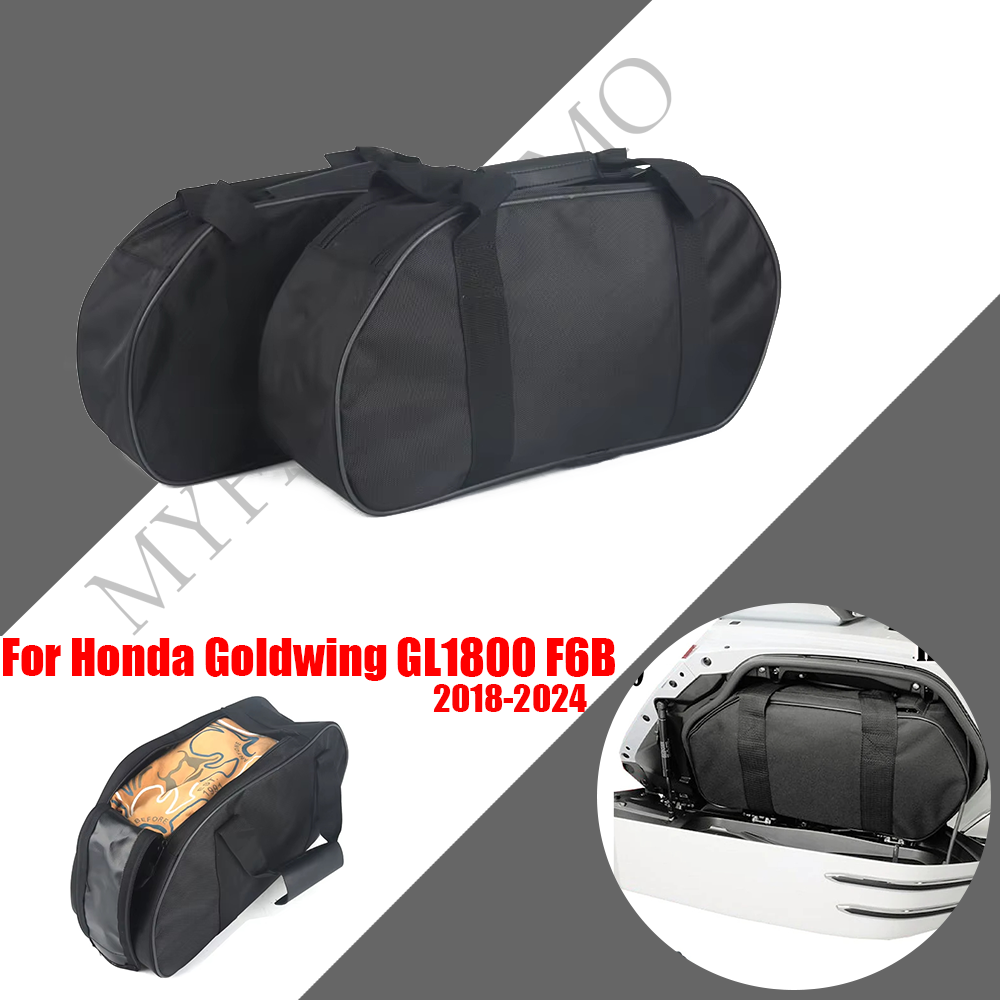 ホンダゴールドウィング GL1800 F6B moto アクセサリーオートバイのサイド荷物バッグ黒インナーバッグ GL1800 2018-2024