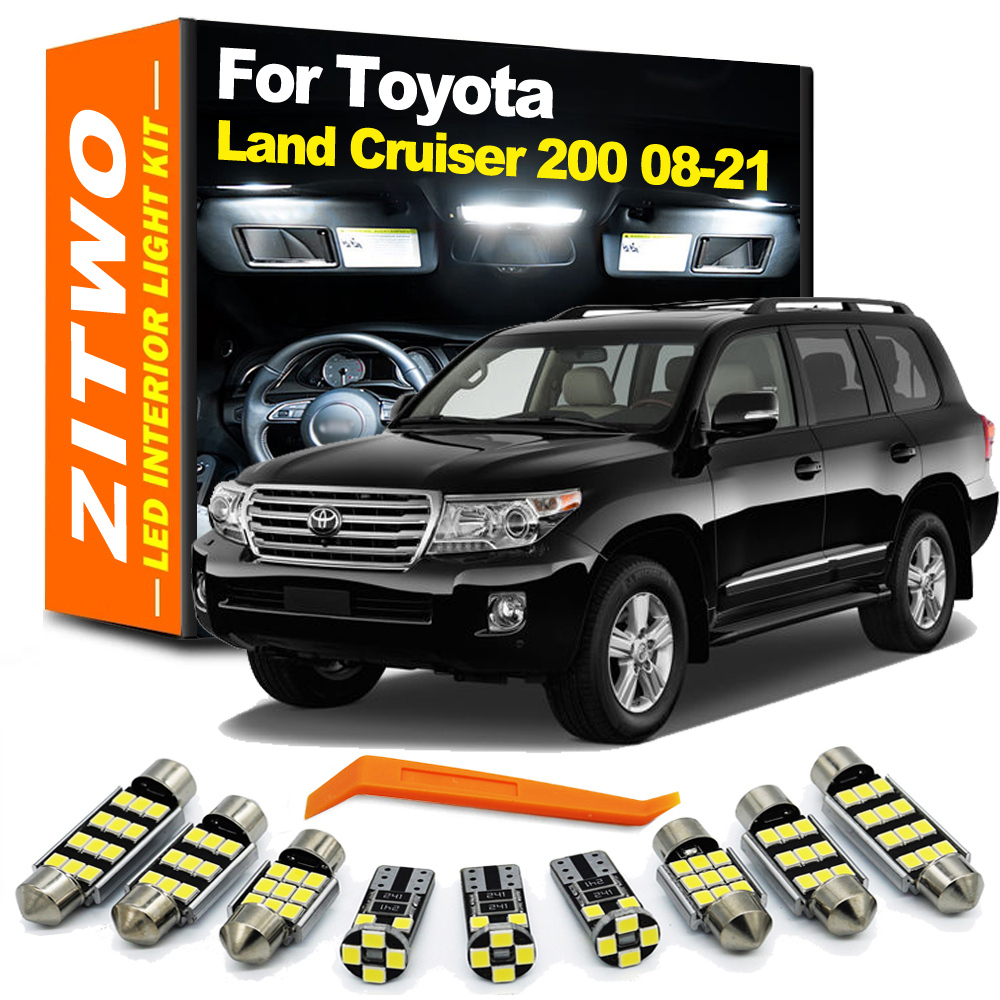 ZITWO 16 個 LED インテリア読書プレートライトキット トヨタランドクルーザー 200 LC200 2008 2009 2010 2011 2012 2013 2014 2015-2021
