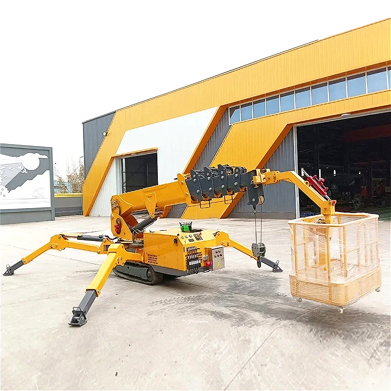 Spider Crane 360 Spin 8-20m 1.5t Mini Crane Towable Telescopic Boom Lift Electric Diesel Hydraulic  Spider Boom Lift Customize