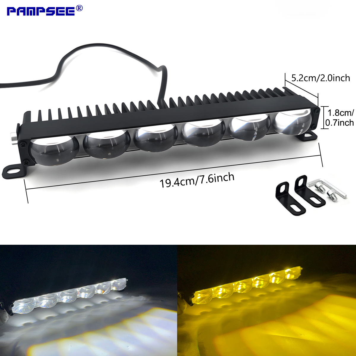 ミニ LED ヘッドライトバンパーフォグランププロジェクターレンズ車のグリルライト作業灯補助ドライビングライト車オートバイ用