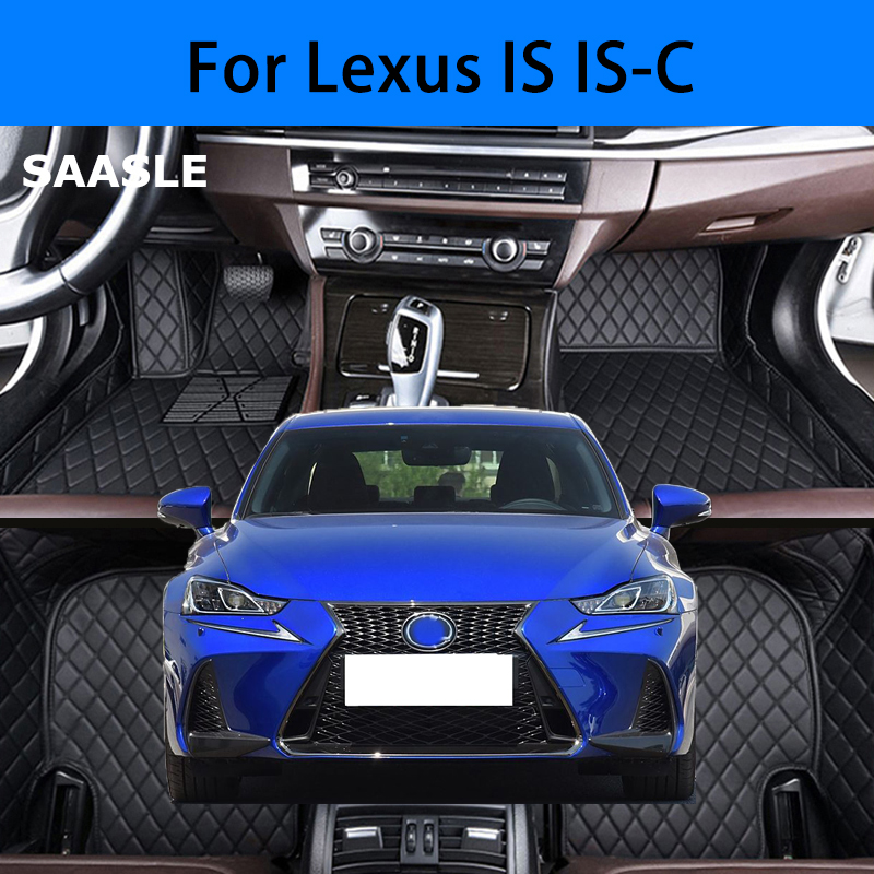 SAASLE カスタム車のフロアマットレクサス IS IS-C IS200 IS200C IS250 IS300 IS300h IS350 IS500 自動車カーペット Foot Coche アクセサリー