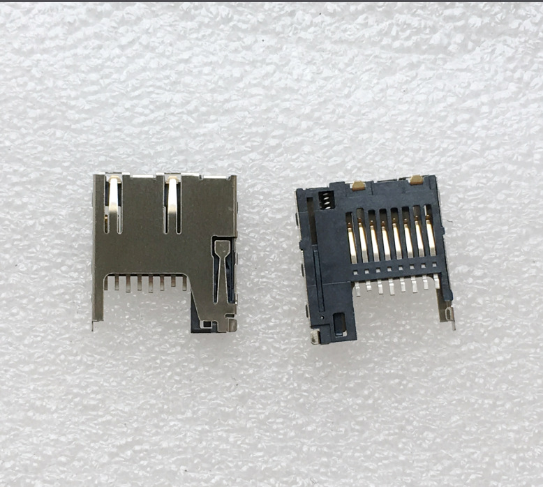 SD カード ホルダー TF カード ホルダー Micro-SD ラージ カードおよびスモール カード用、フリップ、自己弾性、内部溶接