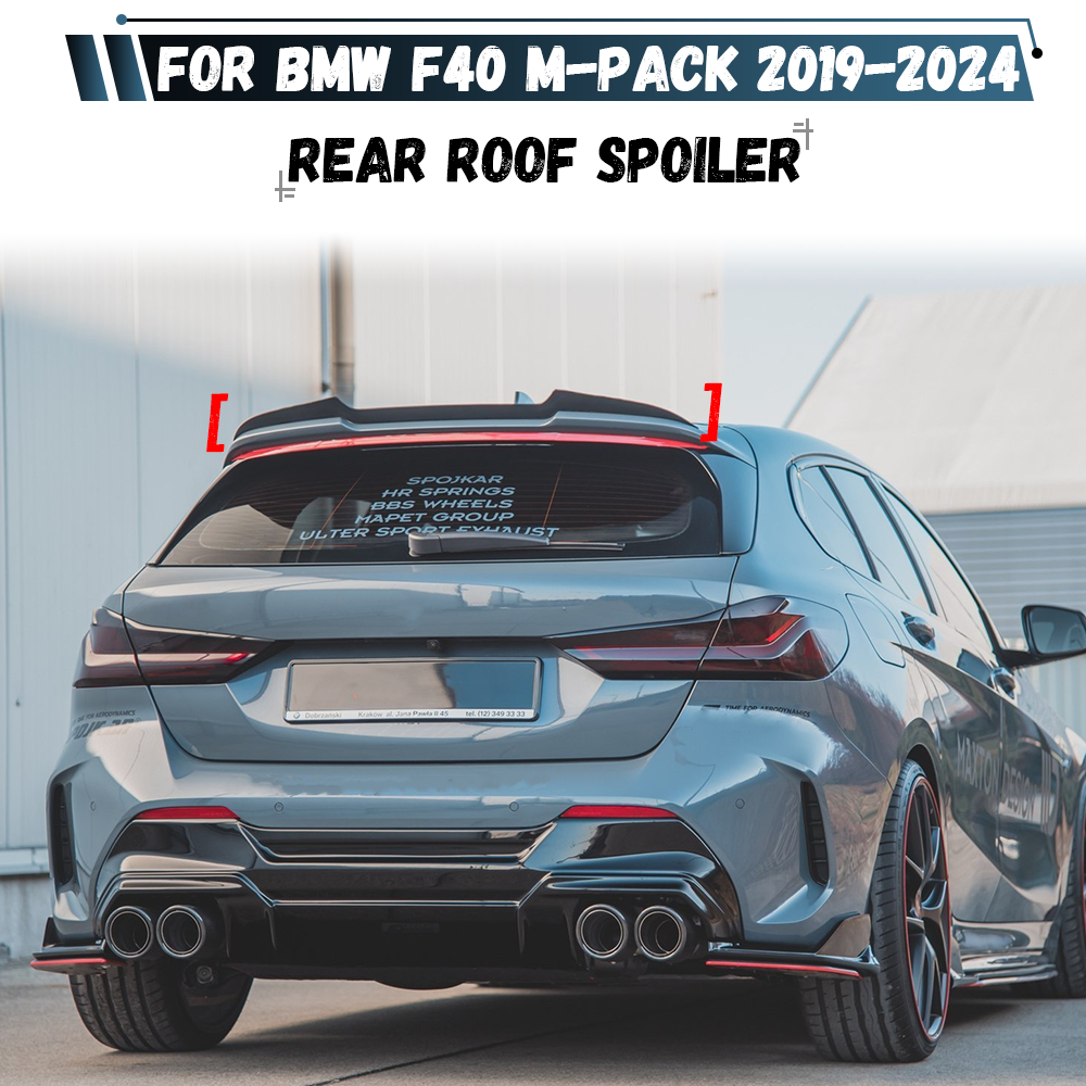 BMW 1 シリーズ F40 M135i / 128ti / M パック 2019-2024 車のリアスポイラーキャップリアトランクブーツルーフリップスポイラーボディキット