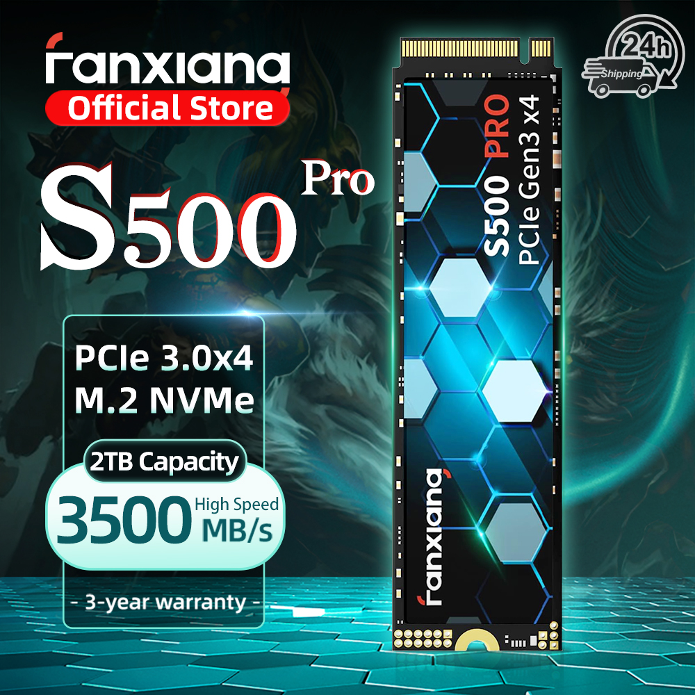 Fanxiang S500 プロ M.2 SSD ハードディスク 1 テラバイト 2 テラバイト 3500 メガバイト/秒 NVMe M2 SSD 512 ギガバイト PCIe 3.0 内部ソリッドステートドライブラップトップデスクトップ PC