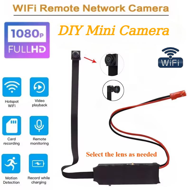 DIY WIFI IP ミニカメラモジュールモーション DV 1080P ミニビデオカメラビデオレコーダーホームセキュリティ P2P カメラリモコン隠し TF