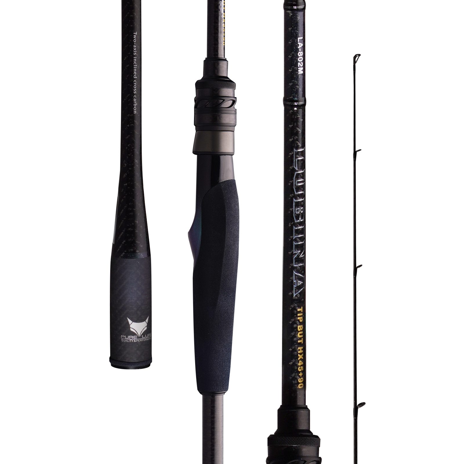 PURELURE LUBINA Pro スピニングロッド ミディアムパワー ショアフィッシングロッド M40X T1100G カーボンファイバー FUJI アルコナイトガイド ワンピースカーボンハンドル FUJI VSS リールシート